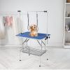 VEVOR Pet Grooming Table Two Arms with Clamp, 36''x24'' Dog Grooming Station, Foldable Pets Grooming Stand for Medium and Small Dogs