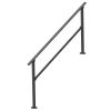 VEVOR 5-6 Handrails for Outdoor for Seniors Porch Deck Black Square Tube Steel