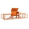 Large three box rabbit cage,for Indoor and Outdoor Use, orange